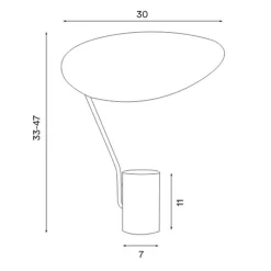 Tischleuchten|Nachttischleuchten^Northern Ombre Tischleuchte
