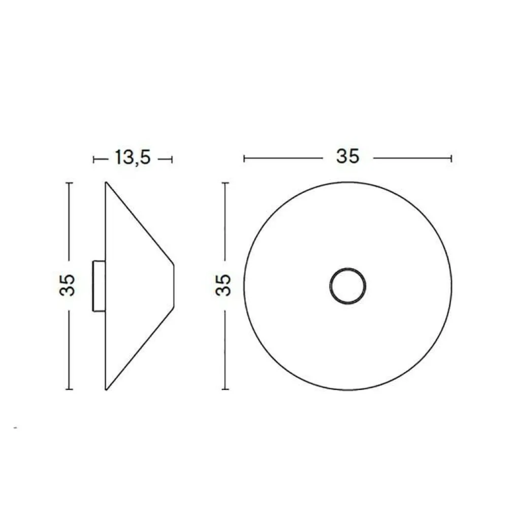 Badezimmerleuchten|Wandleuchten^HAY Ono Flush Mount Wandleuchte Ø35cm