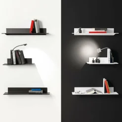 Wandleuchten^Ingo Maurer Oskar on the Shelf LED Regalleuchte mit Regal