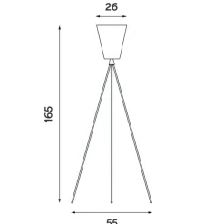 Stehleuchten^Northern Oslo Wood Stehleuchte Gestell Weiß