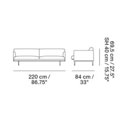 Sofas^Muuto Outline Sofa 3 Sitzer