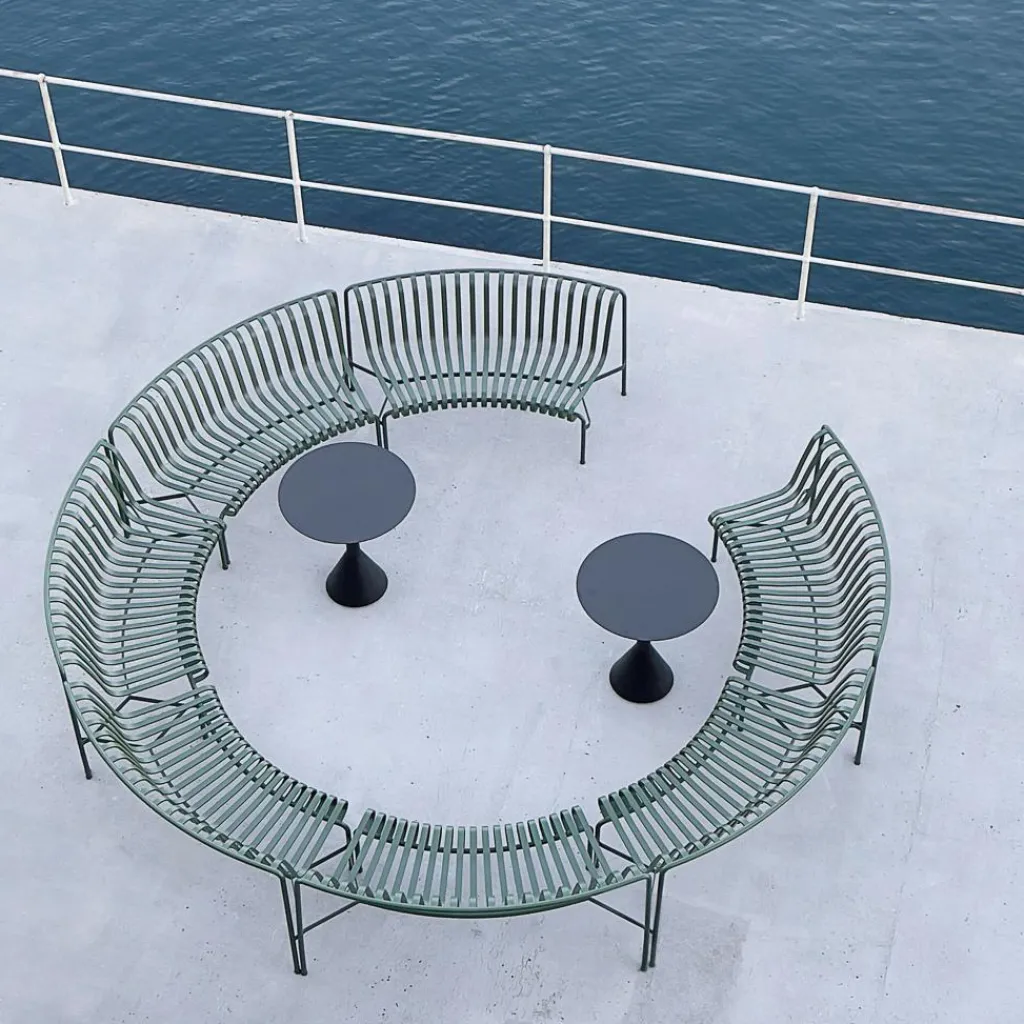 HAY Palissade Dining Park Bench In/In 2er Set| Gartenbänke