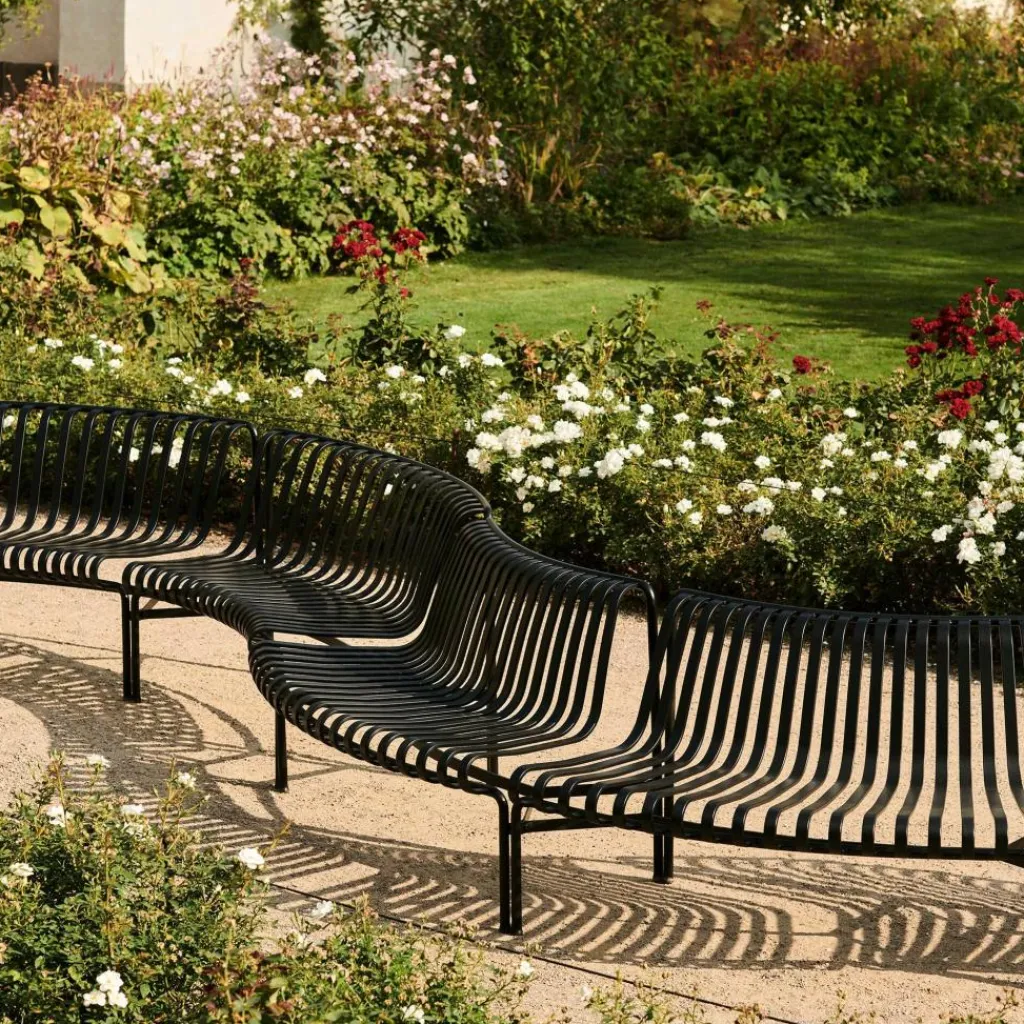 HAY Palissade Dining Park Bench In/In 2er Set| Gartenbänke