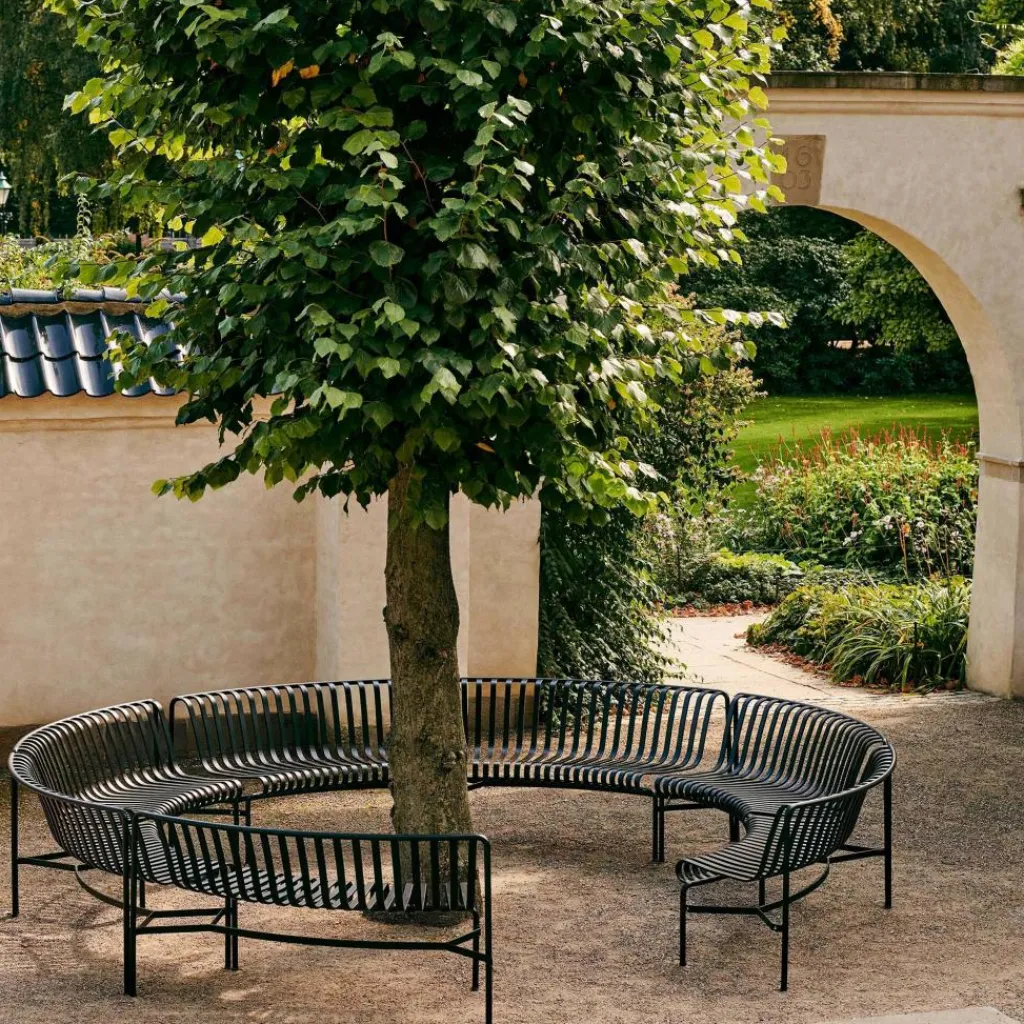 HAY Palissade Dining Park Bench In/In 2er Set| Gartenbänke