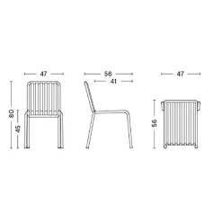 HAY Palissade Gartenstuhl Feuerverzinkt| Stühle|Gartenstühle