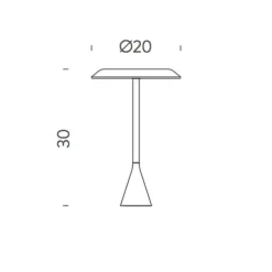 Tischleuchten|Nachttischleuchten^Nemo Panama Mini LED Tischleuchte mit Akku