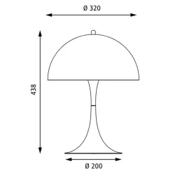 Louis Poulsen Panthella 320 V2 Tischleuchte| Tischleuchten