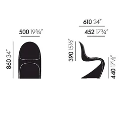 Vitra Panton Chair Neue Maße| Stühle