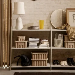 Ferm Living Paper Pulp Box 2er Set| Aufbewahrungsboxen