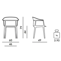 Kartell Papyrus Armlehnstuhl| Stühle