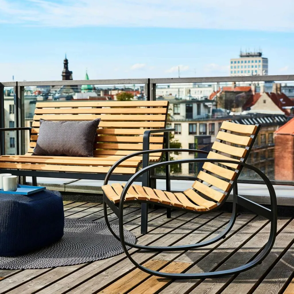 Gartenstühle^Cane-Line Parc Schaukelstuhl