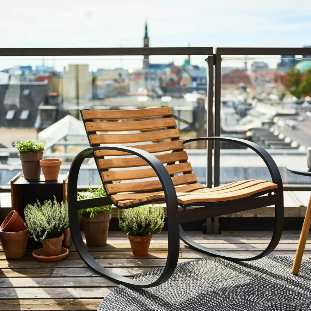 Gartenstühle^Cane-Line Parc Schaukelstuhl