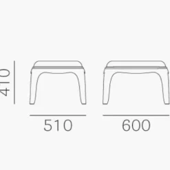 Beistelltische^Pedrali Pasha 661 Hocker/ Beistelltisch