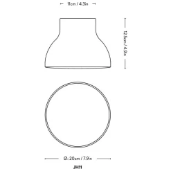 &Tradition Passepartout JH11 LED Wandleuchte/ Deckenleuchte| Deckenleuchten