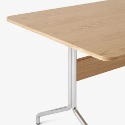 &Tradition Pavilion AV19 Esstisch 90x200cm Gestell chrom| Esstische