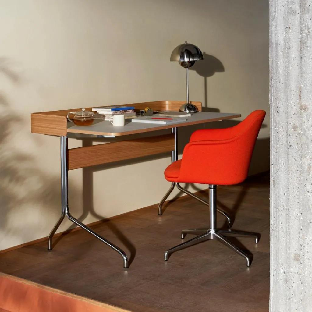 &Tradition Pavilion AV17 Schreibtisch Gestell chrom| Schreibtische