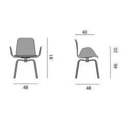 Stühle^More Pec Armlehnstuhl drehbar