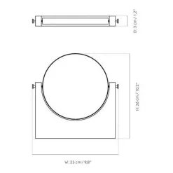 Audo Pepe Wandspiegel Marmor| Badaccessoires