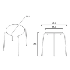Frama Petit Rond Hocker| Hocker