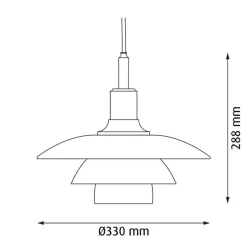 Louis Poulsen PH 3 1/2 - 3 Glas Pendelleuchte| Pendelleuchten
