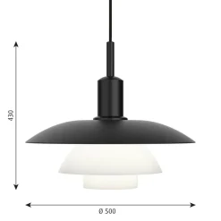 Louis Poulsen PH 5/5 LED Pendelleuchte Opalglas und Metall| Pendelleuchten