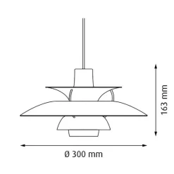 Louis Poulsen PH 5 Mini Monochrome Pendelleuchte| Pendelleuchten