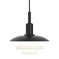 Pendelleuchten^Louis Poulsen PH 3/3 Pendelleuchte Opalglas und Metall