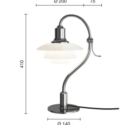 Louis Poulsen PH 2/2 Question Mark Tischleuchte| Tischleuchten|Nachttischleuchten