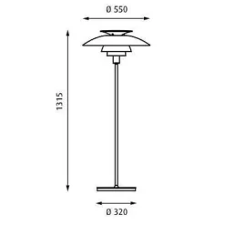 Louis Poulsen PH 80 Stehleuchte| Stehleuchten