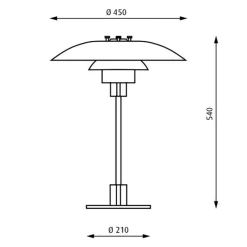Louis Poulsen PH 4/3 Tischleuchte| Tischleuchten