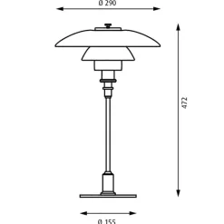 Louis Poulsen PH 3/2 Tischleuchte| Tischleuchten