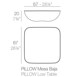 Garten-Beistelltische^Vondom Pillow Gartenbeistelltisch