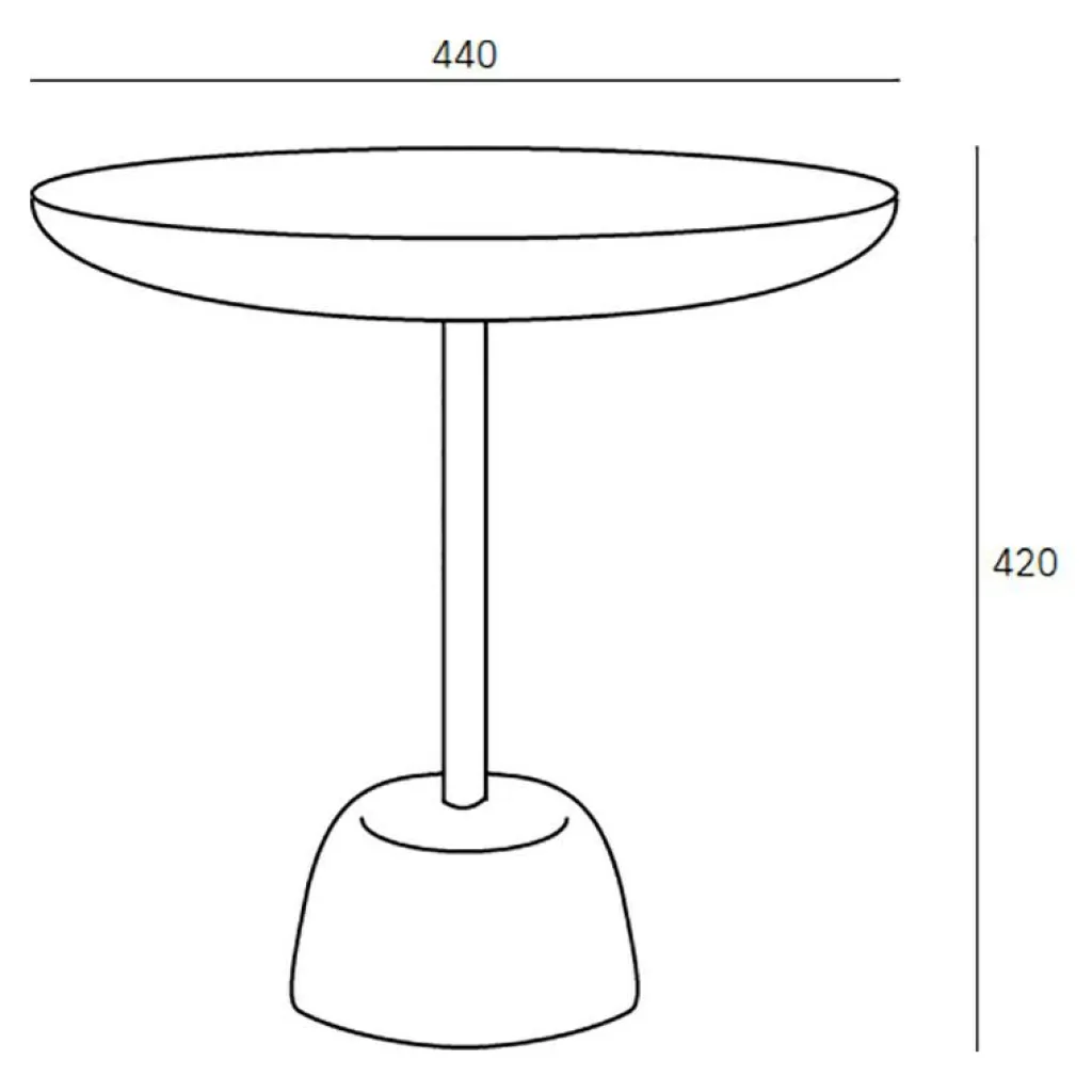 Beistelltische^pulpo Pina Beistelltisch H 42cm