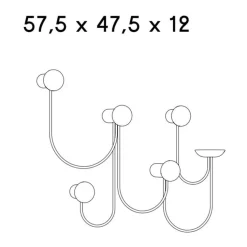 Garderoben^Schönbuch Pina Wandgarderobe mit 5 Haken