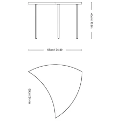 Tische^&Tradition Pinwheel HM7 Beistelltisch