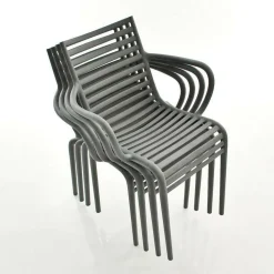 Stühle^Driade Pip-e Gartenarmlehnstuhl 4er Set