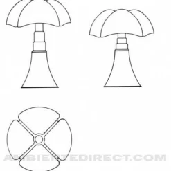 Tischleuchten|Nachttischleuchten^Martinelli Luce Pipistrello Tischleuchte