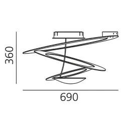 Artemide Pirce Mini LED Deckenleuchte| Deckenleuchten