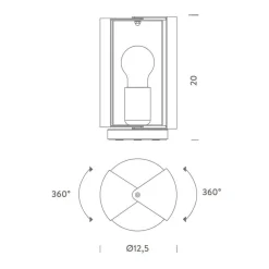 Tischleuchten^Nemo Pivotante à Poser Tischleuchte
