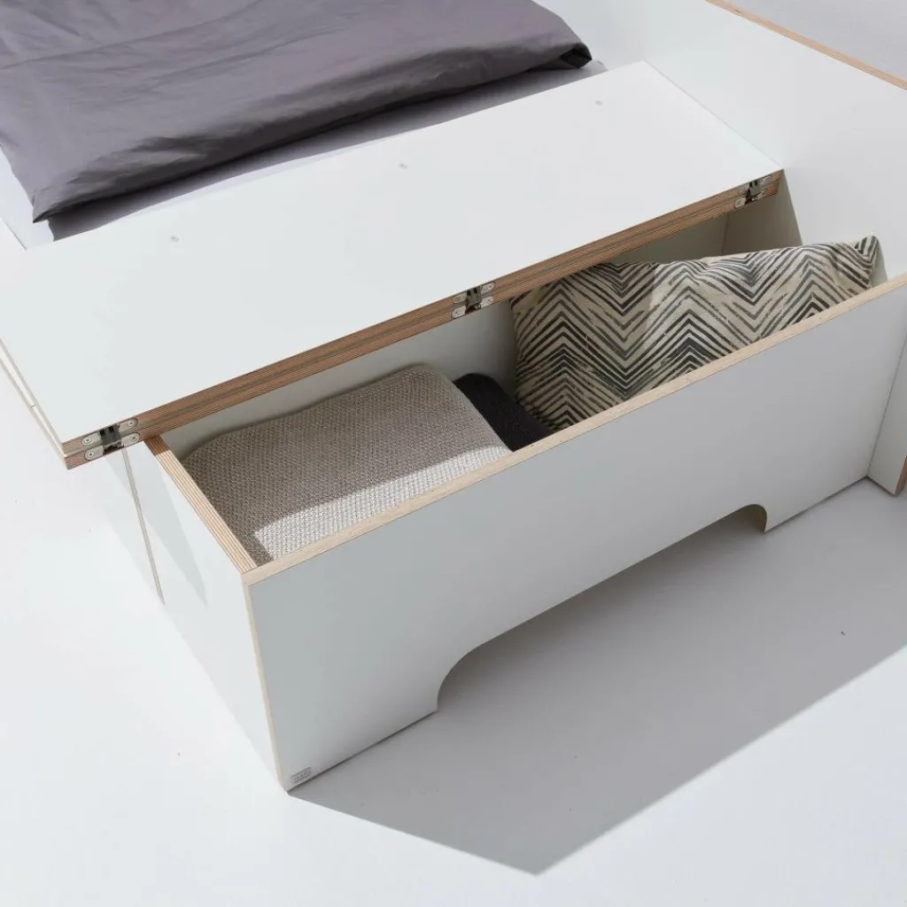 Müller Small Living Plane Einzelbett mit Bettkasten rechts 90x200cm| Betten|Kinderbetten