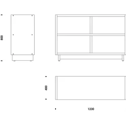 Regale^Normann Copenhagen Plank Bücherregal medium