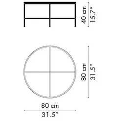 Fritz Hansen Planner™ MC300 Couchtisch rund| Beistelltische|Tische