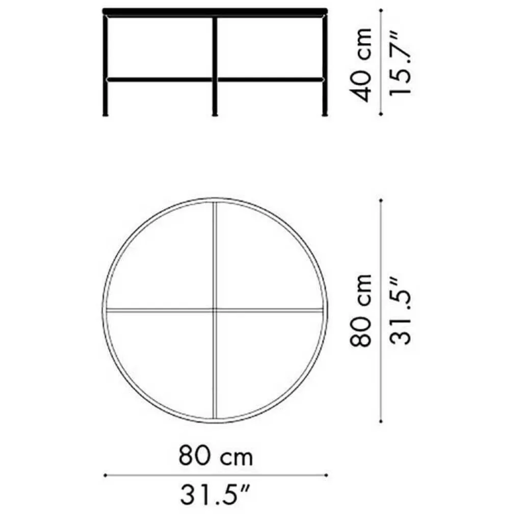 Fritz Hansen Planner™ MC300 Couchtisch rund| Beistelltische|Tische
