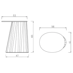 ClassiCon Pli Beistelltisch hoch| Tische