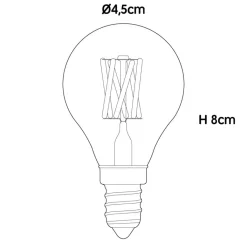 Tala Pluto LED E14 BIRNE FILAMENT 360° 3W =><noscript><img width=
