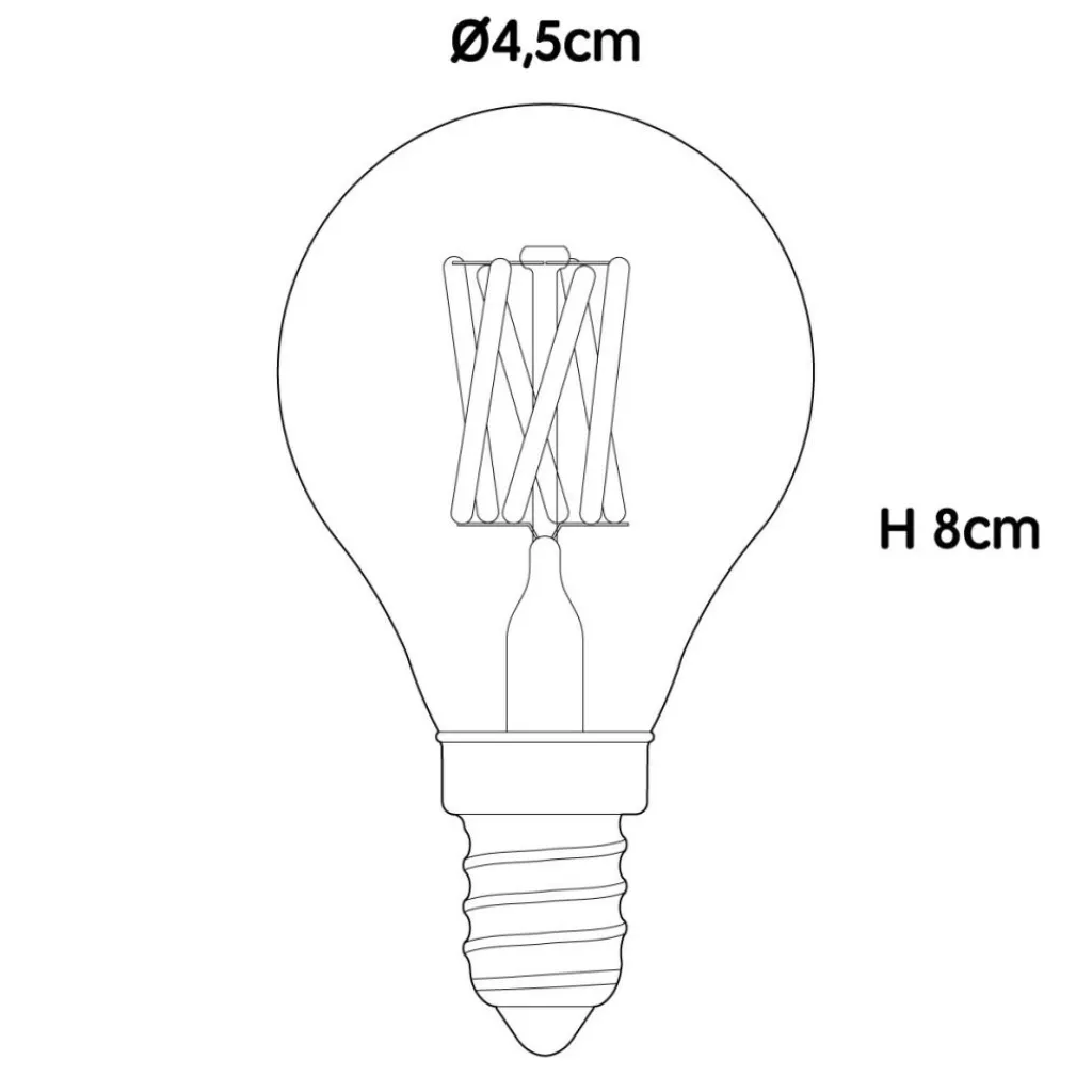 Tala Pluto LED E14 BIRNE FILAMENT 360° 3W =>24W| Leuchtmittel
