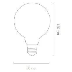 Leuchtmittel^Tala Porcelain II LED E27 GLOBE FILAMENT 360° 6W =><noscript><img width=