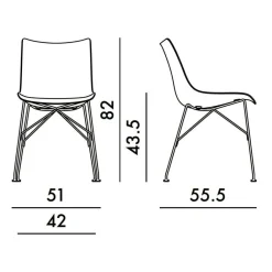 Kartell P/Wood Stuhl| Stühle