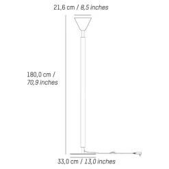 Stehleuchten^Petite Friture Pyl LED Stehleuchte H 180cm