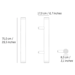 Petite Friture Pyl LED Wandleuchte/Deckenleuchte L| Wandleuchten